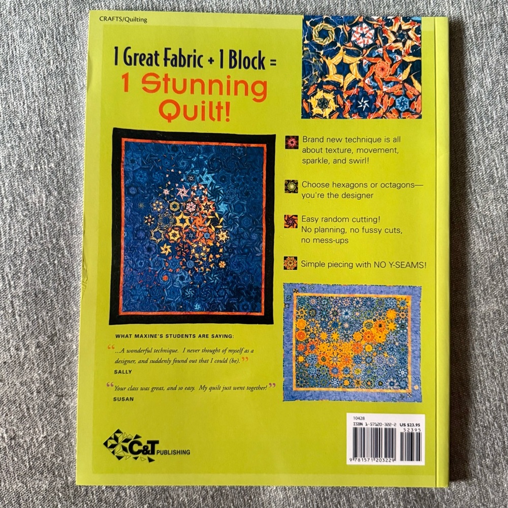 One Block Wonders: One Fabric, One Shape, One-of-a-Kind Quilts -Maxine Rosenthal - Picture 2 of 13